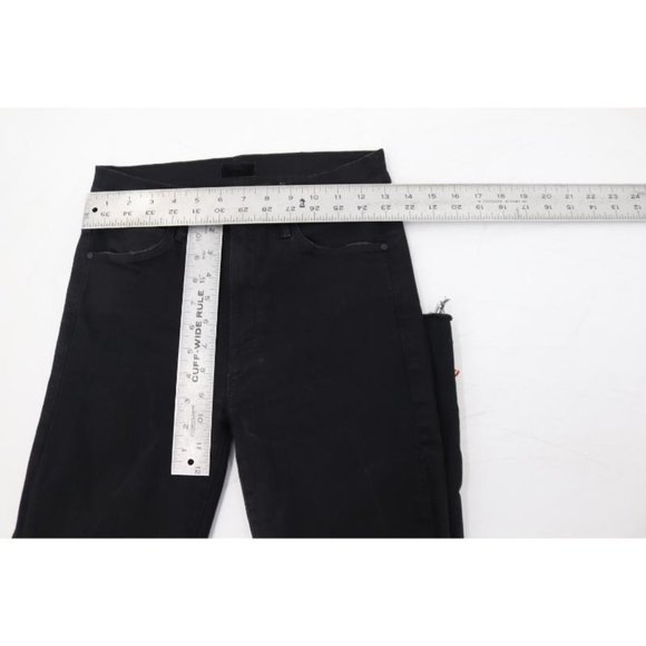 Mother jeans Women's 26 The Stunner Double Zip Ankle step fray not guilty black - Picture 9 of 15